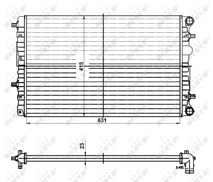 Радіатор 50141 NRF