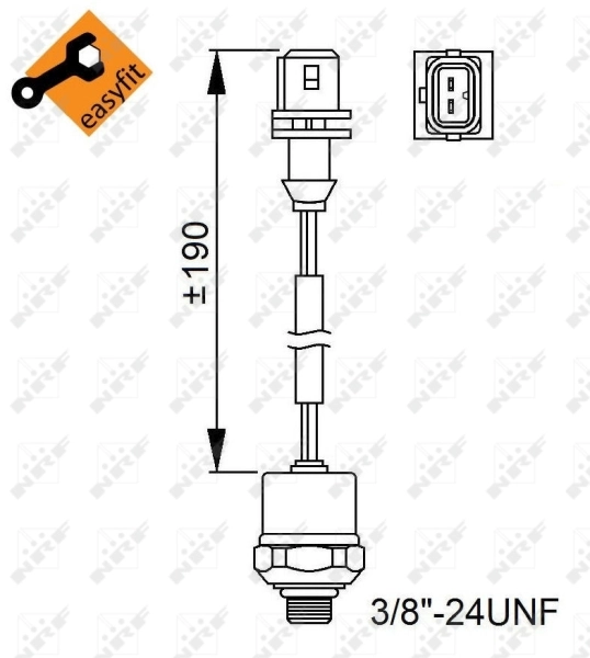 Датчик тиску кондиціонера 38951 NRF