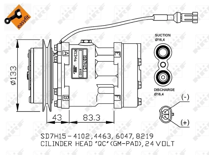 Компресор кондиціонера 926003431R Renault (RVI)