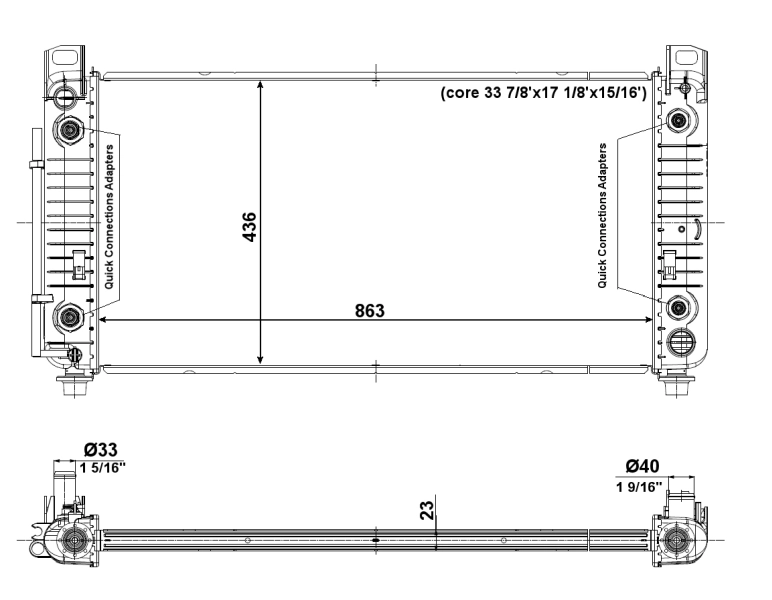 Радіатор 56009 NRF