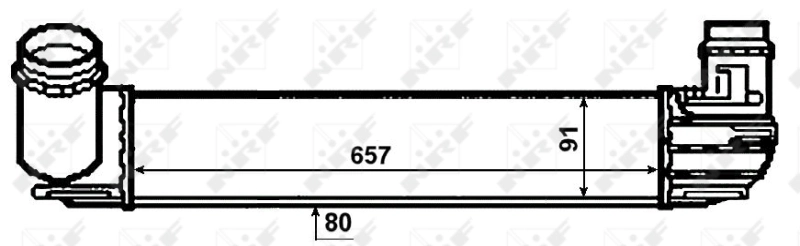 Купити 1555239 Kraft Радіатор интеркуллера