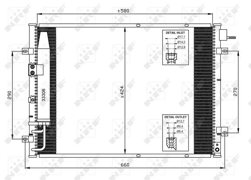 Купити P22227 Tangun Радіатор системи охолодження кондиціонера