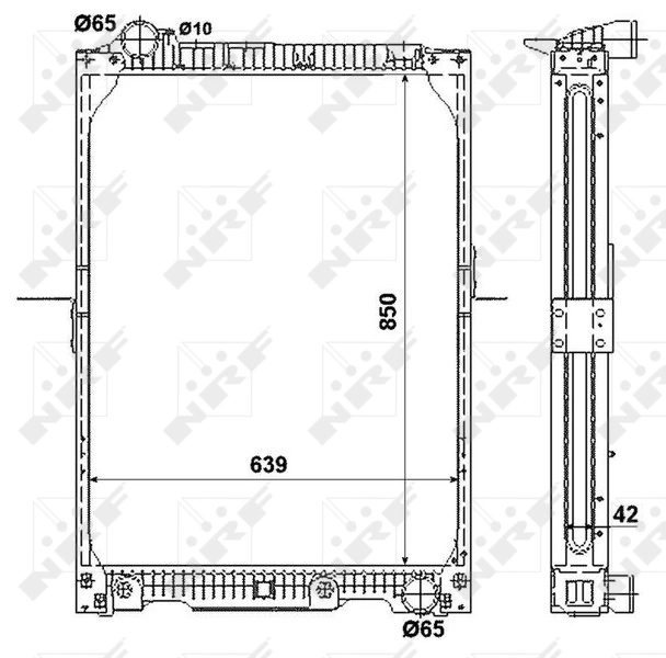 Радіатор охолодження Mercedes A6525016901