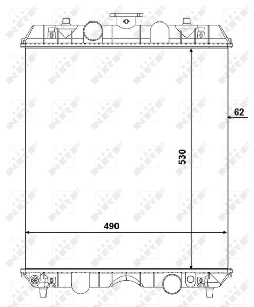 Радіатор 54106 NRF