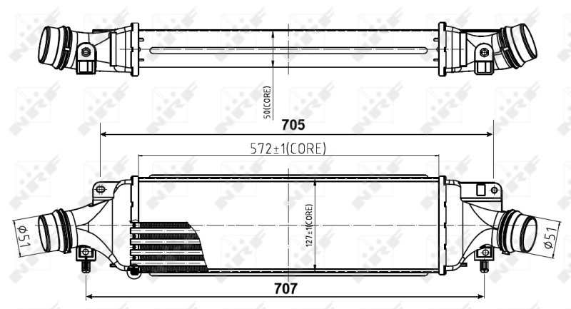 Радіатор інтеркулера Polcar 5558J83