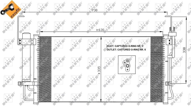 Конденсатор кондиціонера Mahle Original AC263000S ціна, від 73.19 USD