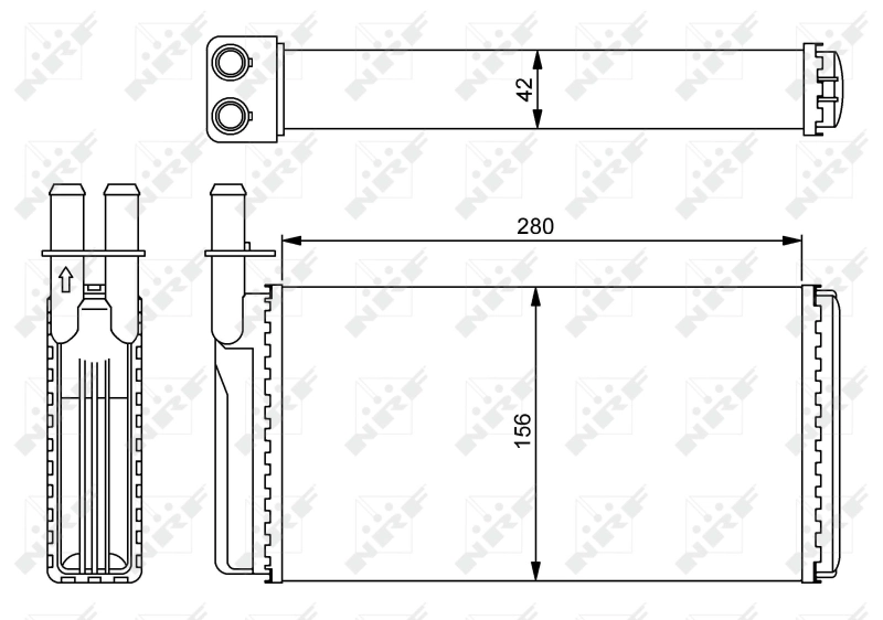 Радіатор обігрівача NRF 54243
