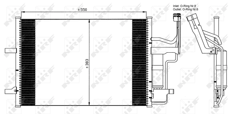 Конденсатор кондиціонера AND 42260025 ціна, від 80.26 USD