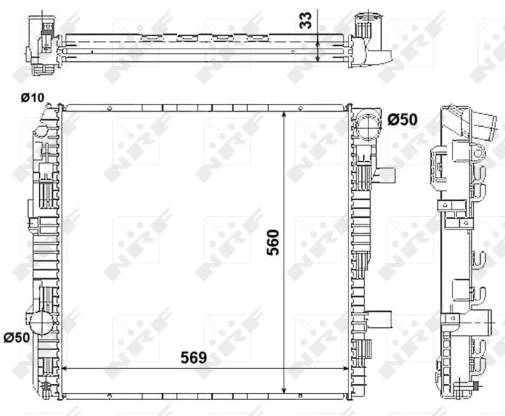 Радіатор 53893 NRF