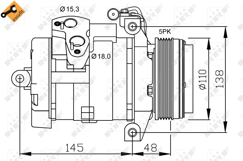 Насос кондиціонера NRF 32432
