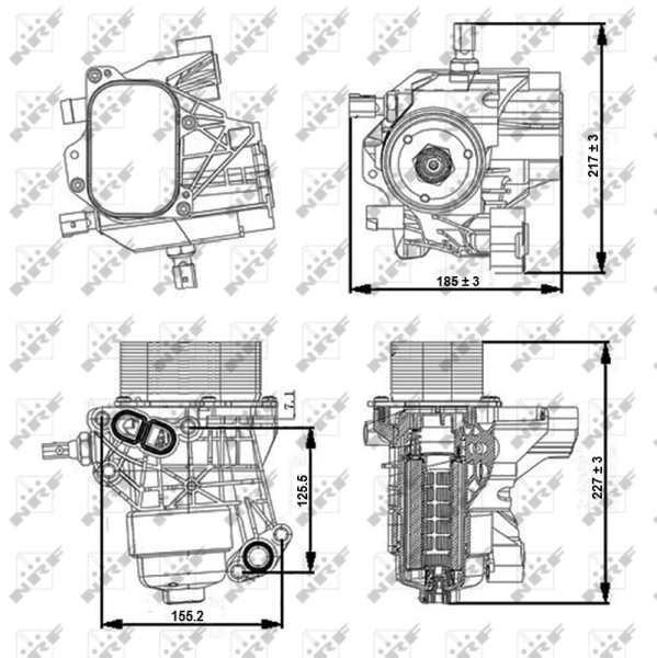 Корпус масляного фільтра 31356 NRF