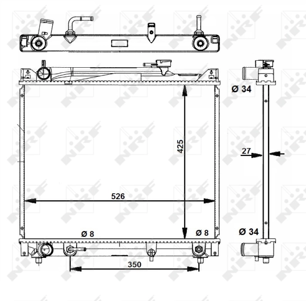 Радіатор основний Polcar 7404083K ціна, від 93.32 USD