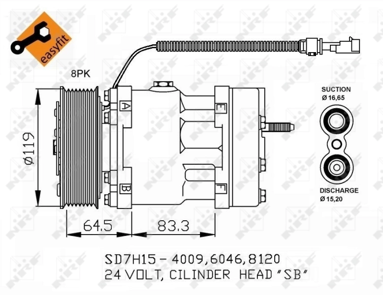 Компресор холодоагенту на Mazda 323 F VI BJ
