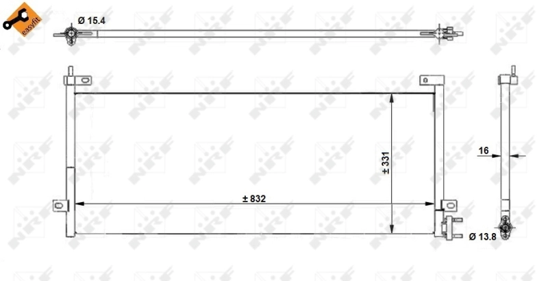 Радіатор охолодження кондиціонера VALEO 815078