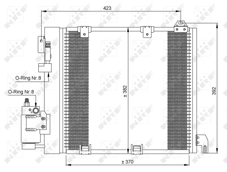Конденсатор кондиціонера Opel Astra G седан (F69) (1998 - 2009) ціна, від 73.65 USD