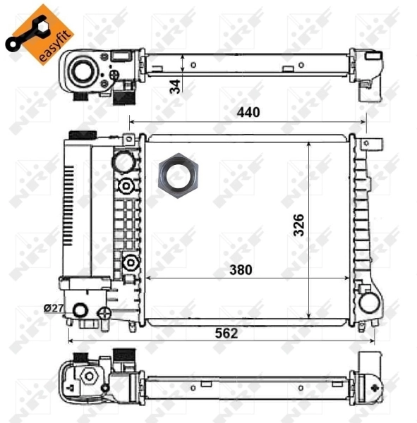 Радіатор охолодження NRF 51352