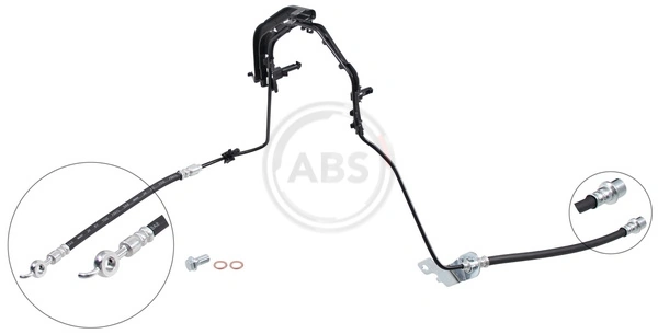 9837314280 Peugeot/Citroen Шланг гальмівний задній, правий