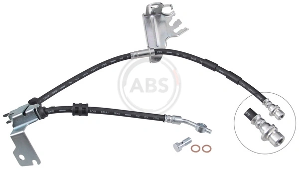 Шланг гальмівний передній, правий Land Rover LR081601 ціна, від 54.16 USD