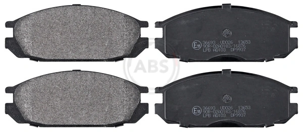 Задні гальмівні колодки GDB745S TRW