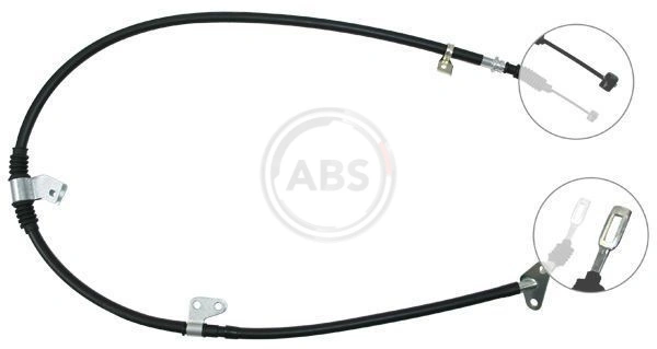 Трос ручного гальма задній, лівий G21744420H Mazda