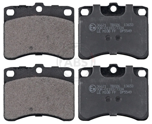 Передні тормозні колодки 0449187222000 Daihatsu