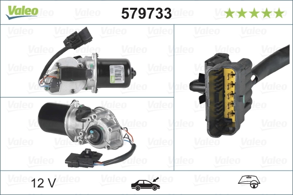 Купити 579733 VALEO Мотор трапеції склоочисника