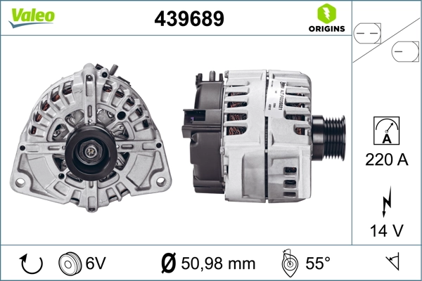 Купити 439689 VALEO Генератор