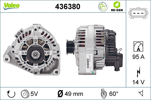 Купити 436380 VALEO Генератор