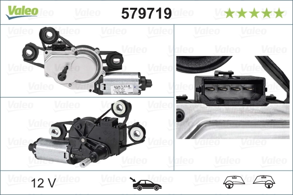Купити 579719 VALEO Двигун склоочисника заднього скла