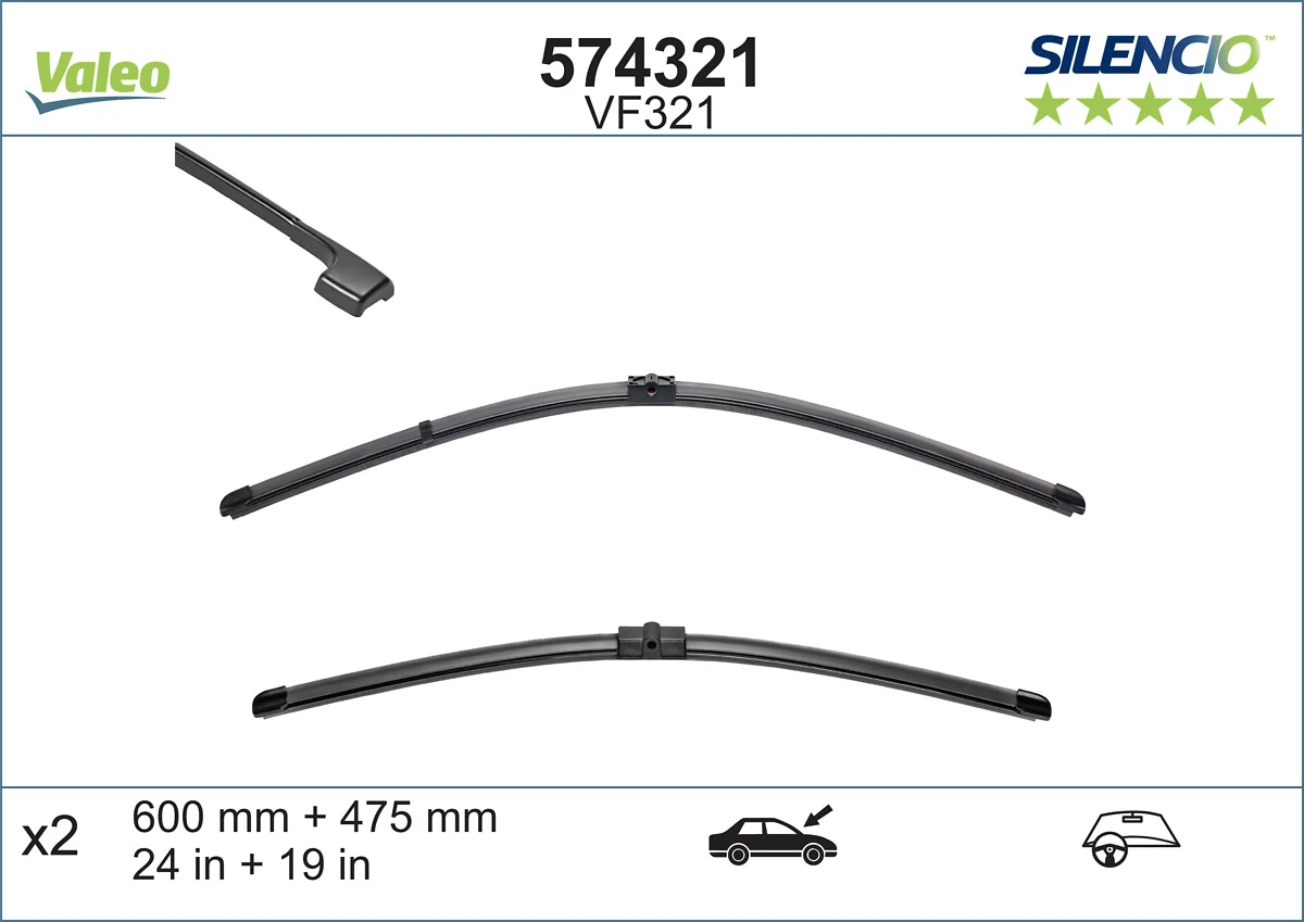 Щітки склоочисника 574321 VALEO