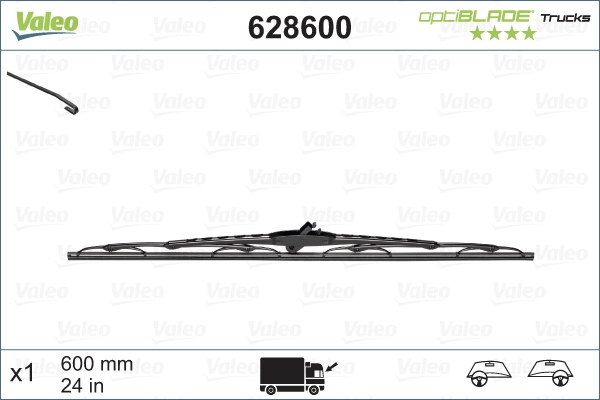 Щітка-двірник лобового скла, водійська 628600 VALEO