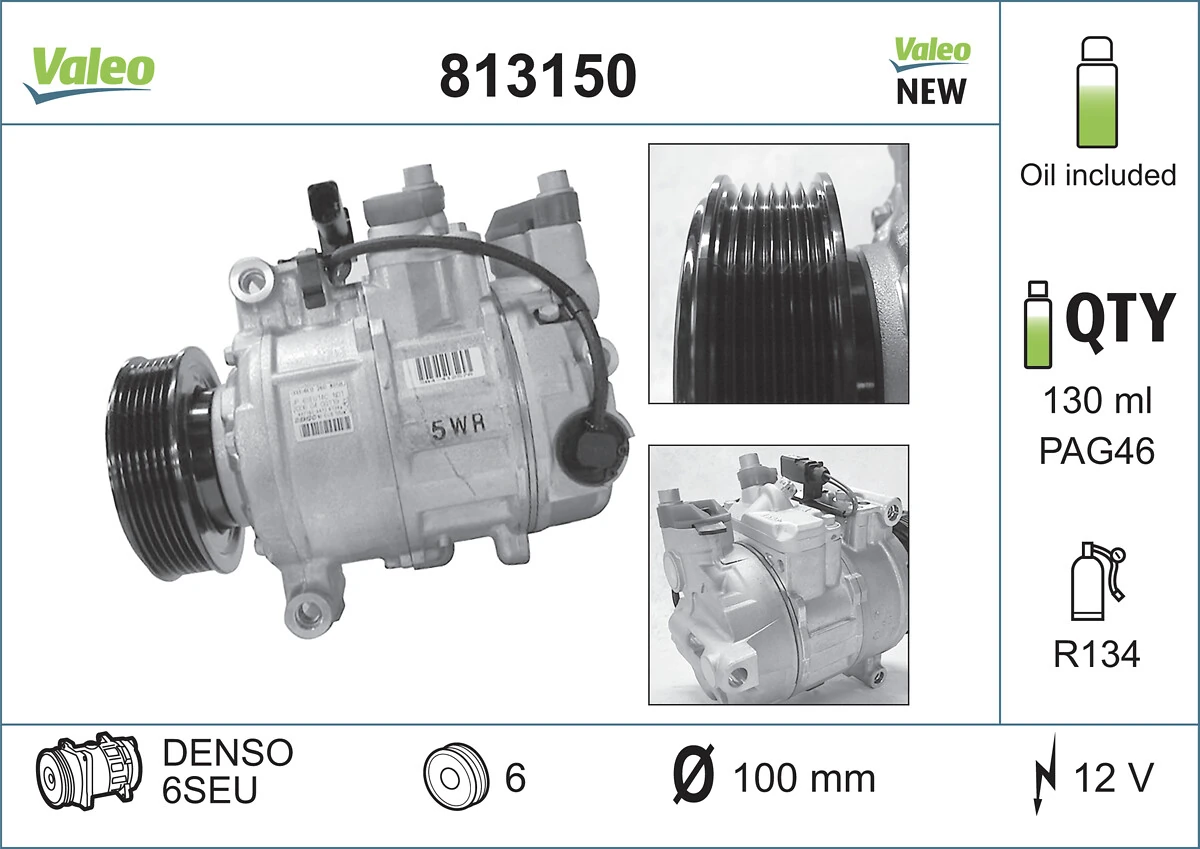 Компресор системи кондиціювання Audi A4 B7 седан (8EC) (2004 - 2008) ціна, від 141.72 USD