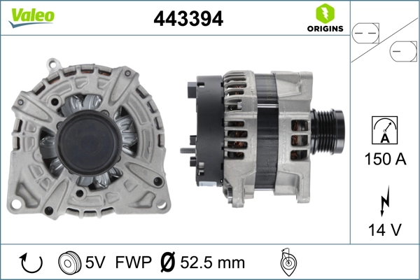 Купити 443394 VALEO Генератор