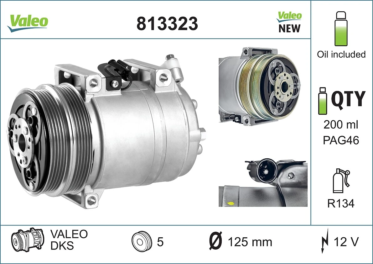 813323 VALEO Компресор холодоагенту
