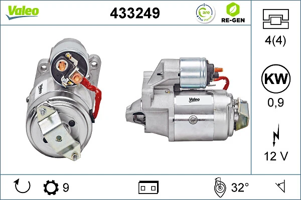 Купити 433249 VALEO Стартер