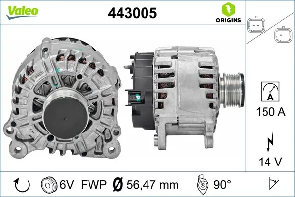 Купити 443005 VALEO Генератор