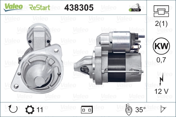 Купити 438305 VALEO Стартер