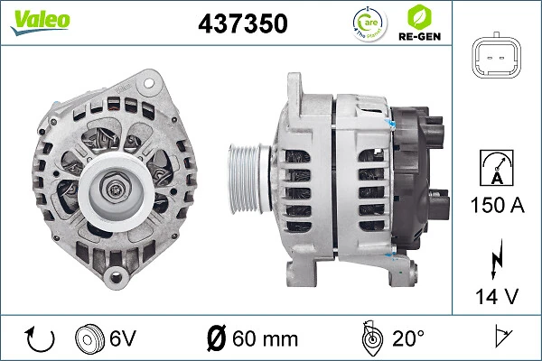 Купити 437350 VALEO Генератор