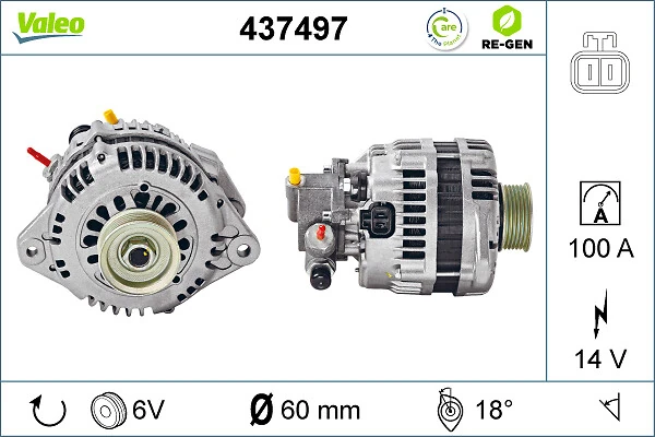Купити 437497 VALEO Генератор