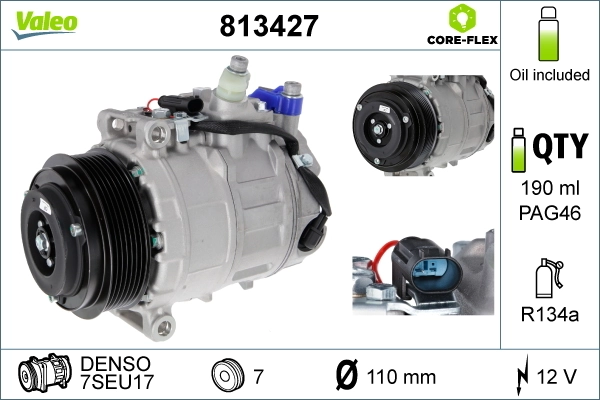Купити 813427 VALEO Компресор кліматичної установки