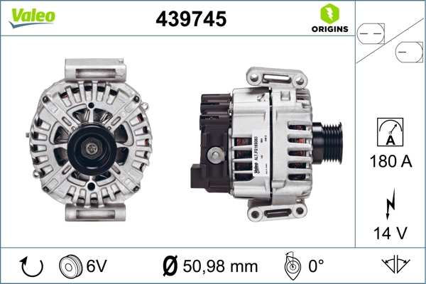 Купити 439745 VALEO Генератор