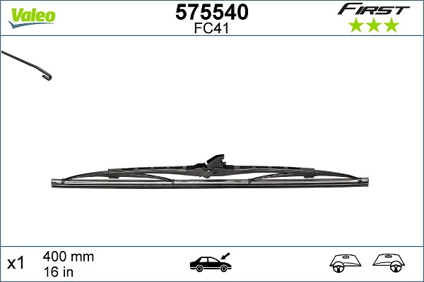 Купити 575540 VALEO Щітка-двірник лобового скла, пасажирська