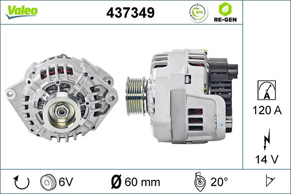 Купити 437349 VALEO Генератор