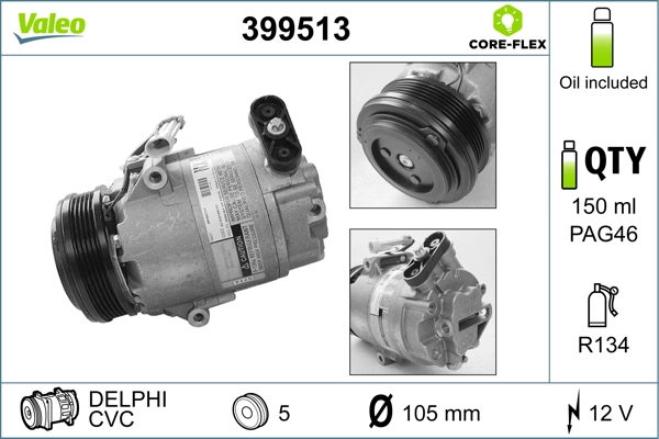 93187229 Peugeot/Citroen Компресор холодоагенту
