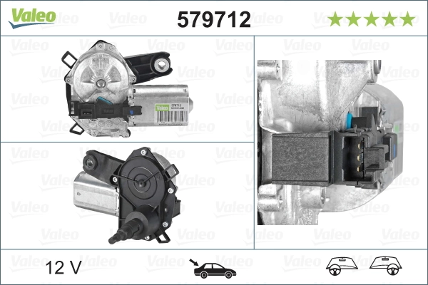 Купити 579712 VALEO Двигун склоочисника заднього скла