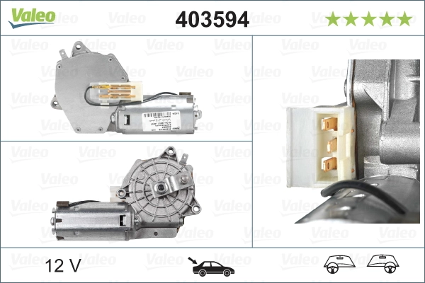 Задній механізм склоочисника VALEO 403594