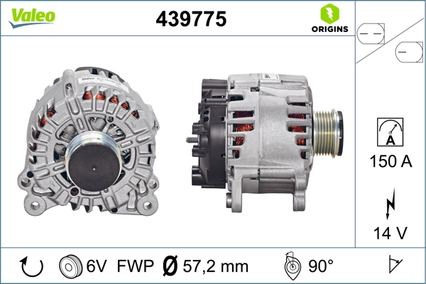 Купити 439775 VALEO Генератор