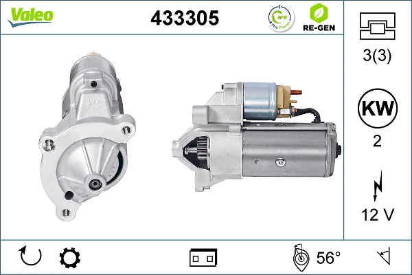 Купити 433305 VALEO Стартер