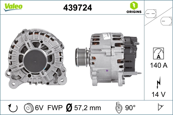 Купити 439724 VALEO Генератор