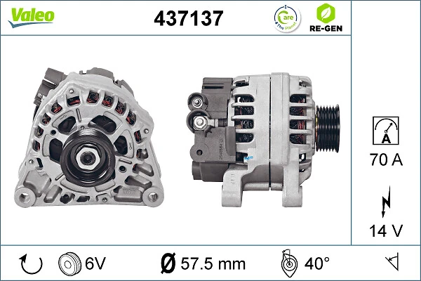 Купити 437137 VALEO Генератор